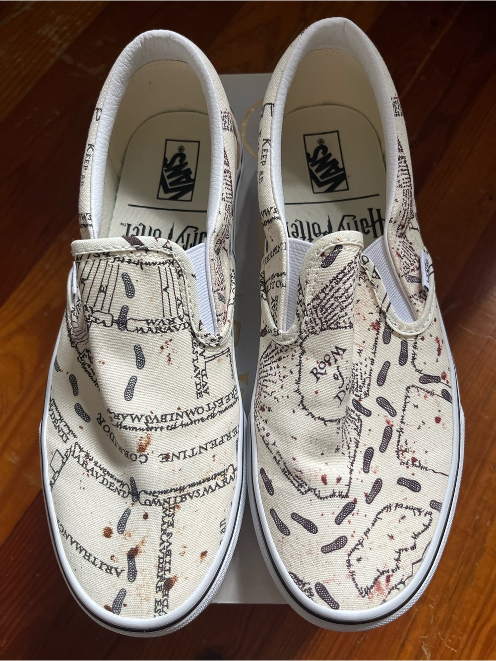 Vans Harry Potter Marauders’ Map Print with Brown Accents